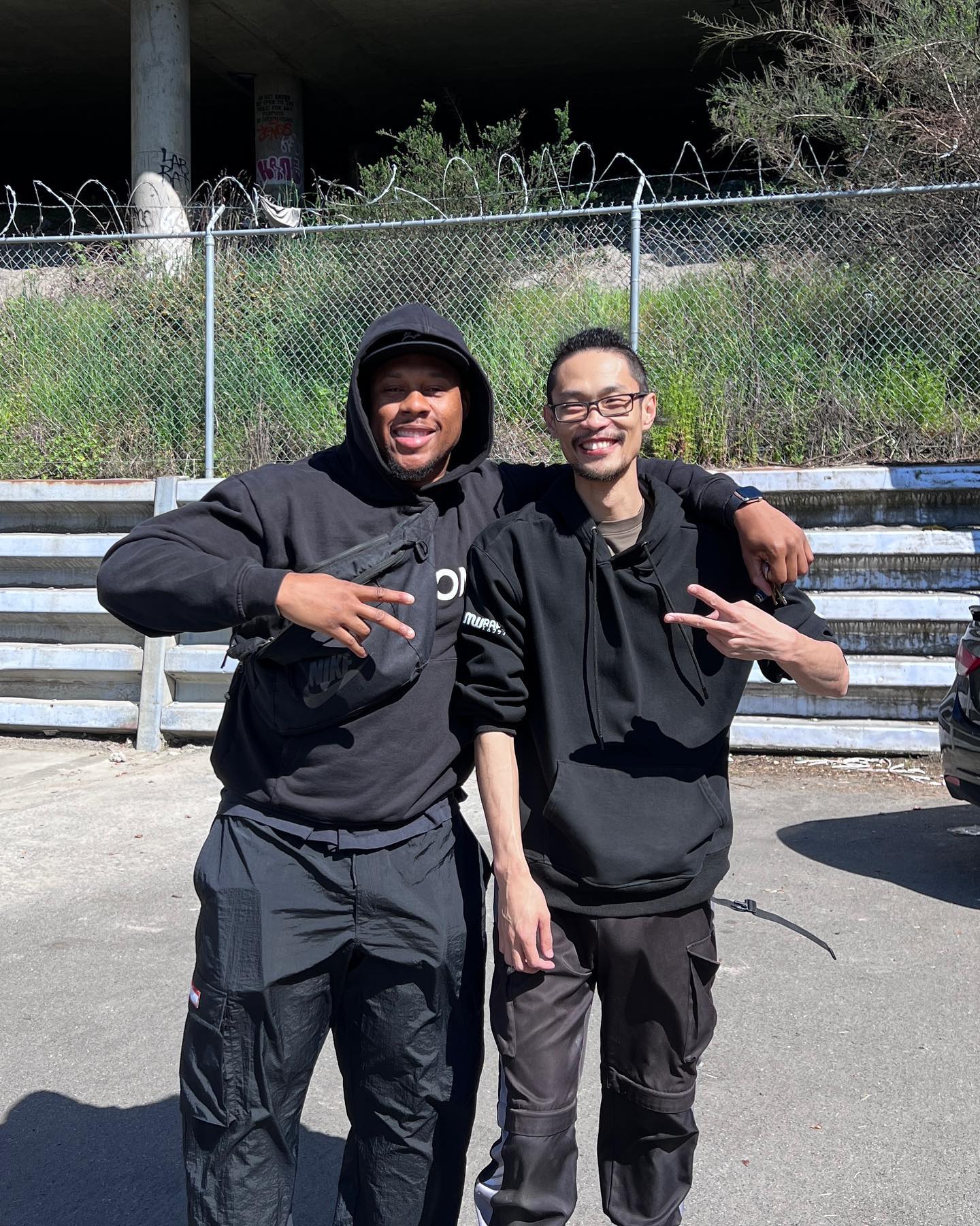 NFL Seahawks LB Uchenna Nwosu at EMWRAPS Seattle vehicle wrap shop