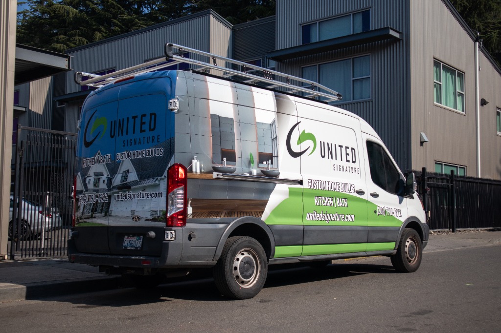 Commercial Fleet Van Wrap - United Signature by EMWRAPS