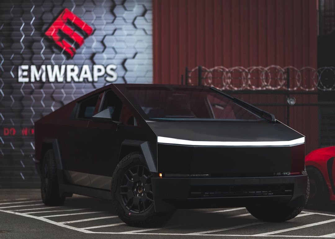 Tesla Cybertruck Wrap by EMWRAPS